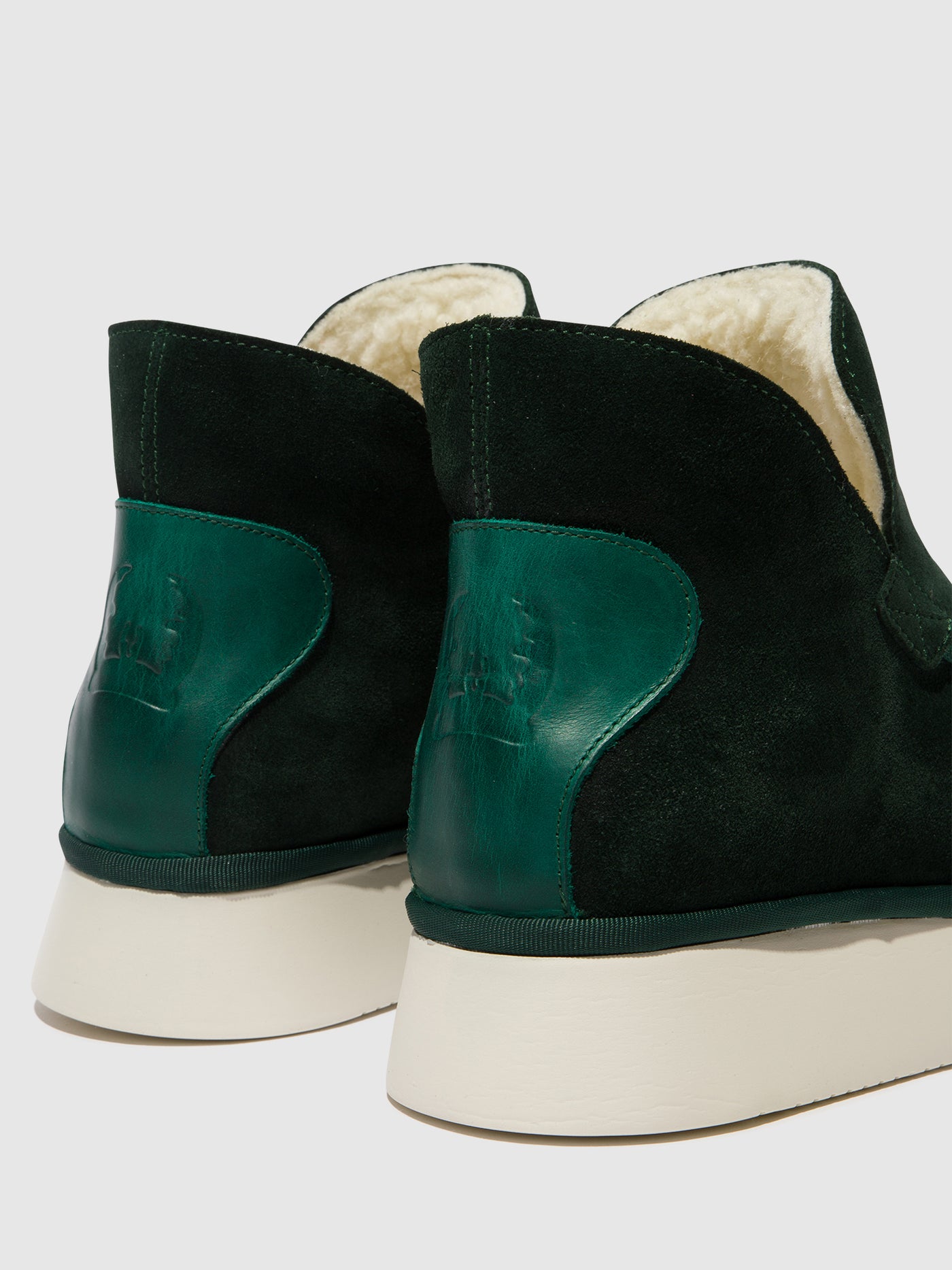 Round Toe Ankle Boots COZE348FLY DK. GREEN