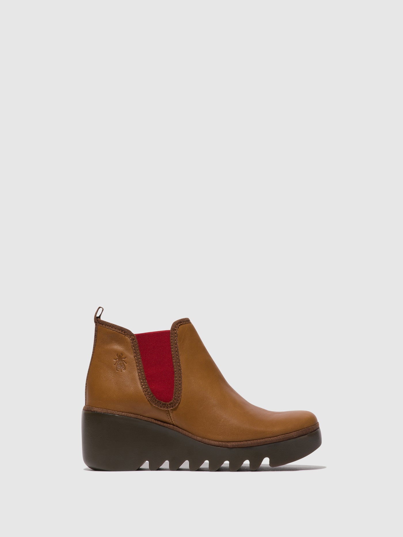 Chelsea Ankle Boots BYNE349FLY CUOIO (RED ELASTIC)