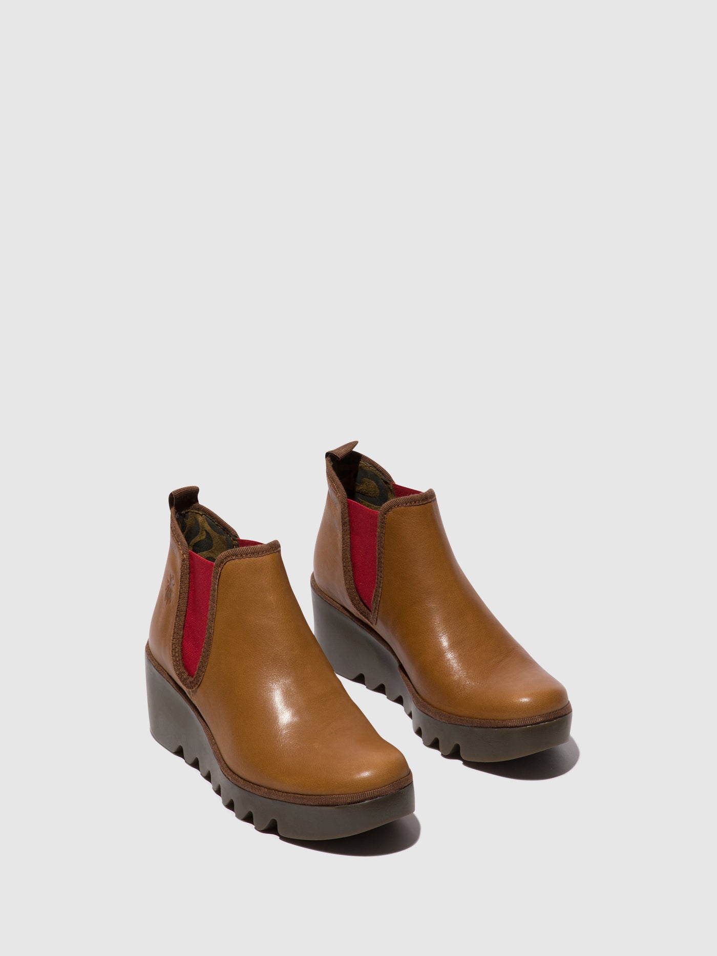 Chelsea Ankle Boots BYNE349FLY CUOIO (RED ELASTIC)