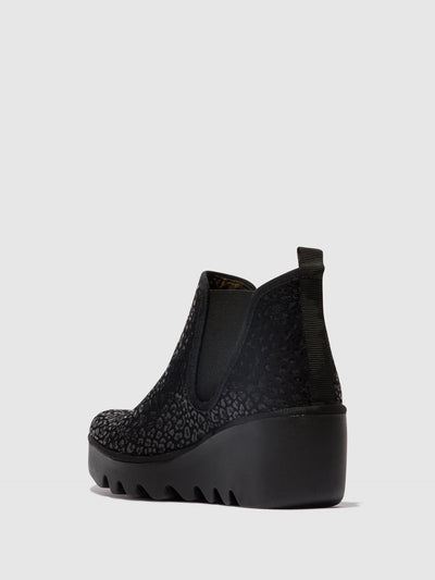 Chelsea Ankle Boots BYNE349FLY ANTHRACITE SPOTS
