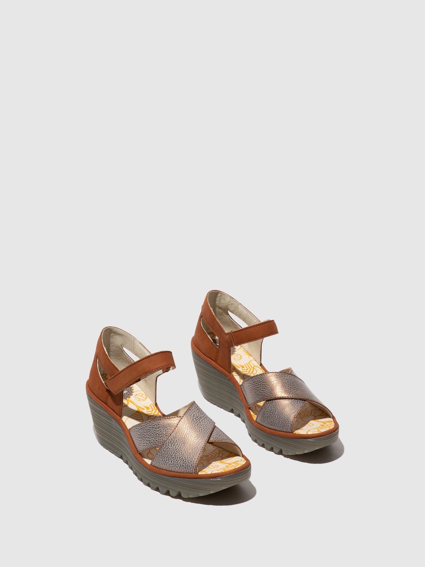 Ankle Strap Sandals YENT365FLY BRONZE/TAN