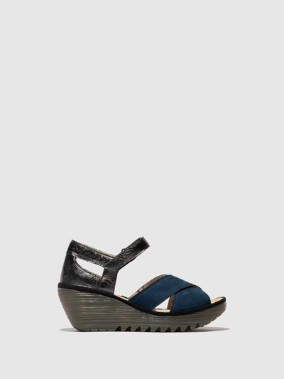 Ankle Strap Sandals YENT365FLY BLUE/GRAPHITE