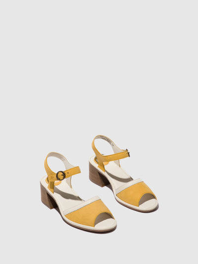 Ankle Strap Sandals LEAR374FLY BUMBLEBEE/OFFWHITE