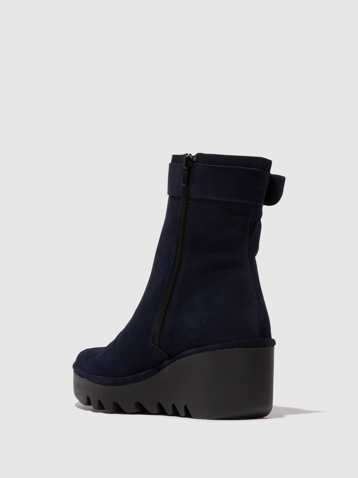 Zip Up Ankle Boots BEPP396FLY NAVY