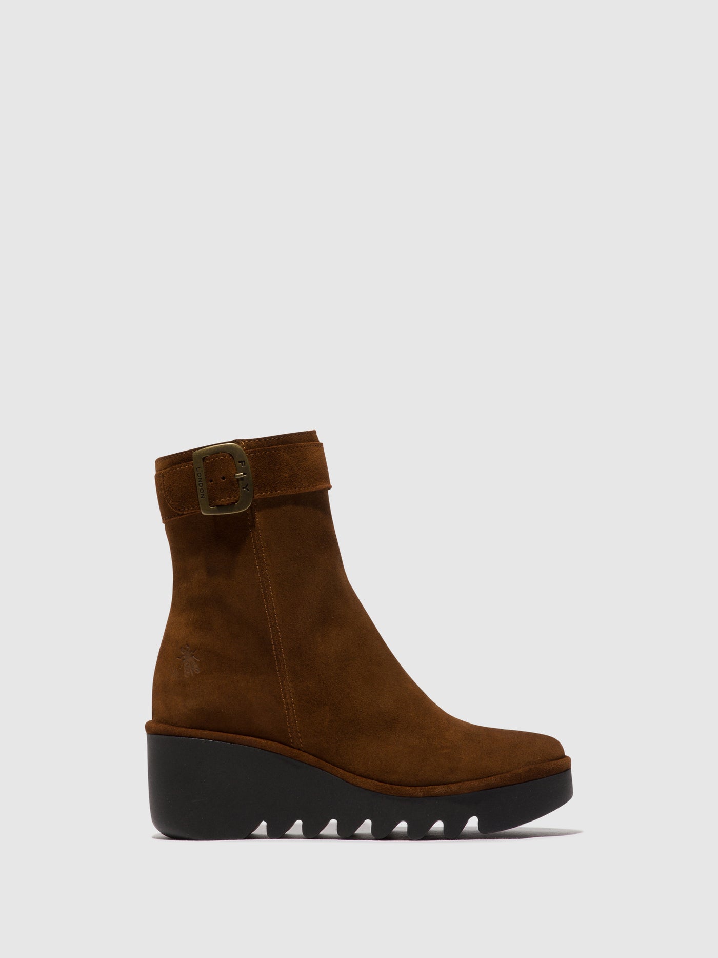 Zip Up Ankle Boots BEPP396FLY CAMEL