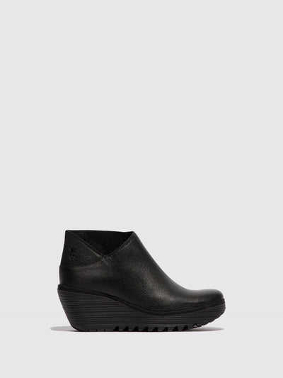 Zip Up Ankle Boots YEGO400FLY BLACK