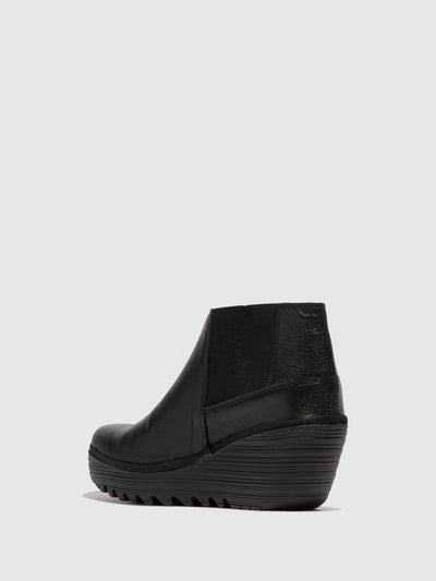 Zip Up Ankle Boots YEGO400FLY BLACK
