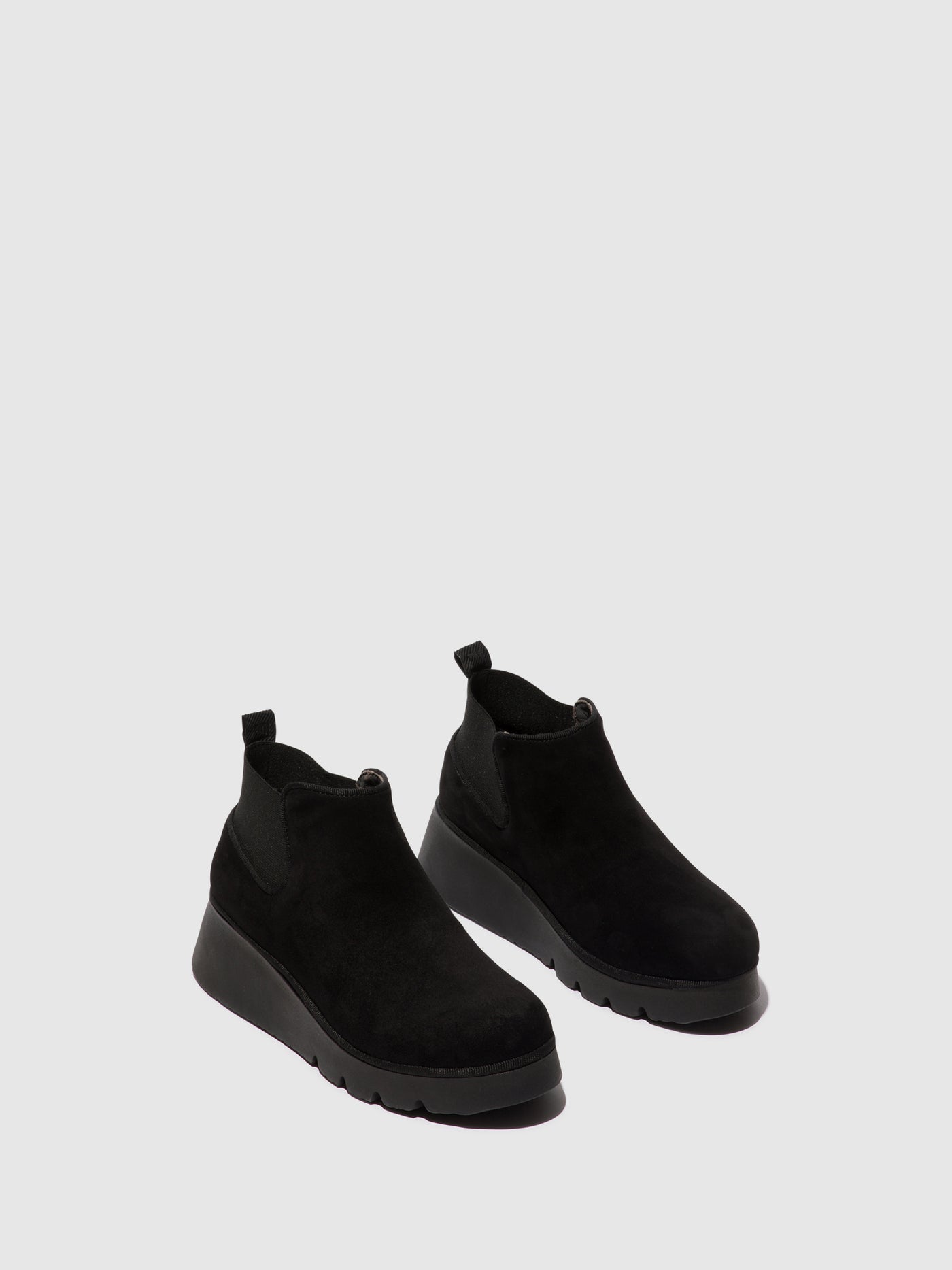 Elasticated Ankle Boots PADA403FLY KID SUEDE BLACK