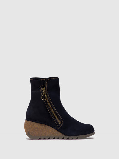 Zip Up Ankle Boots NELA407FLY NAVY
