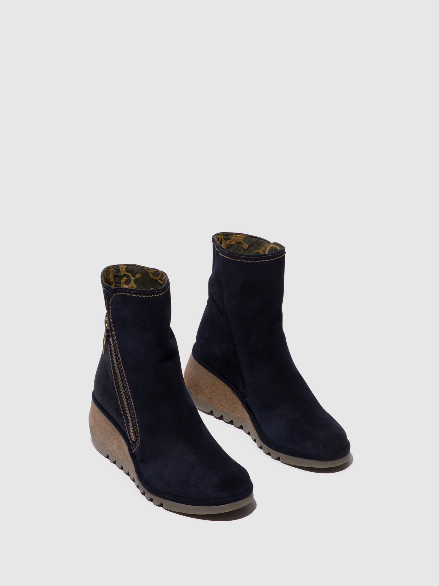 Zip Up Ankle Boots NELA407FLY NAVY