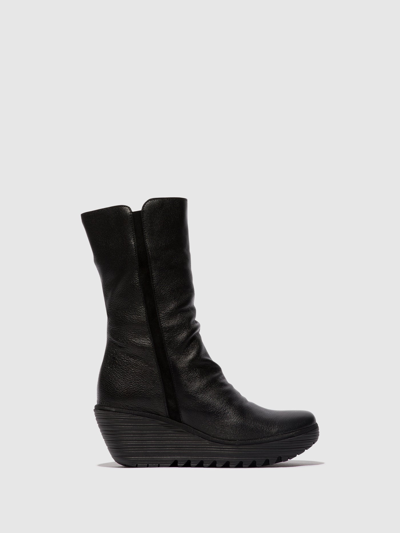 Zip Up Ankle Boots YEMY408FLY BLACK