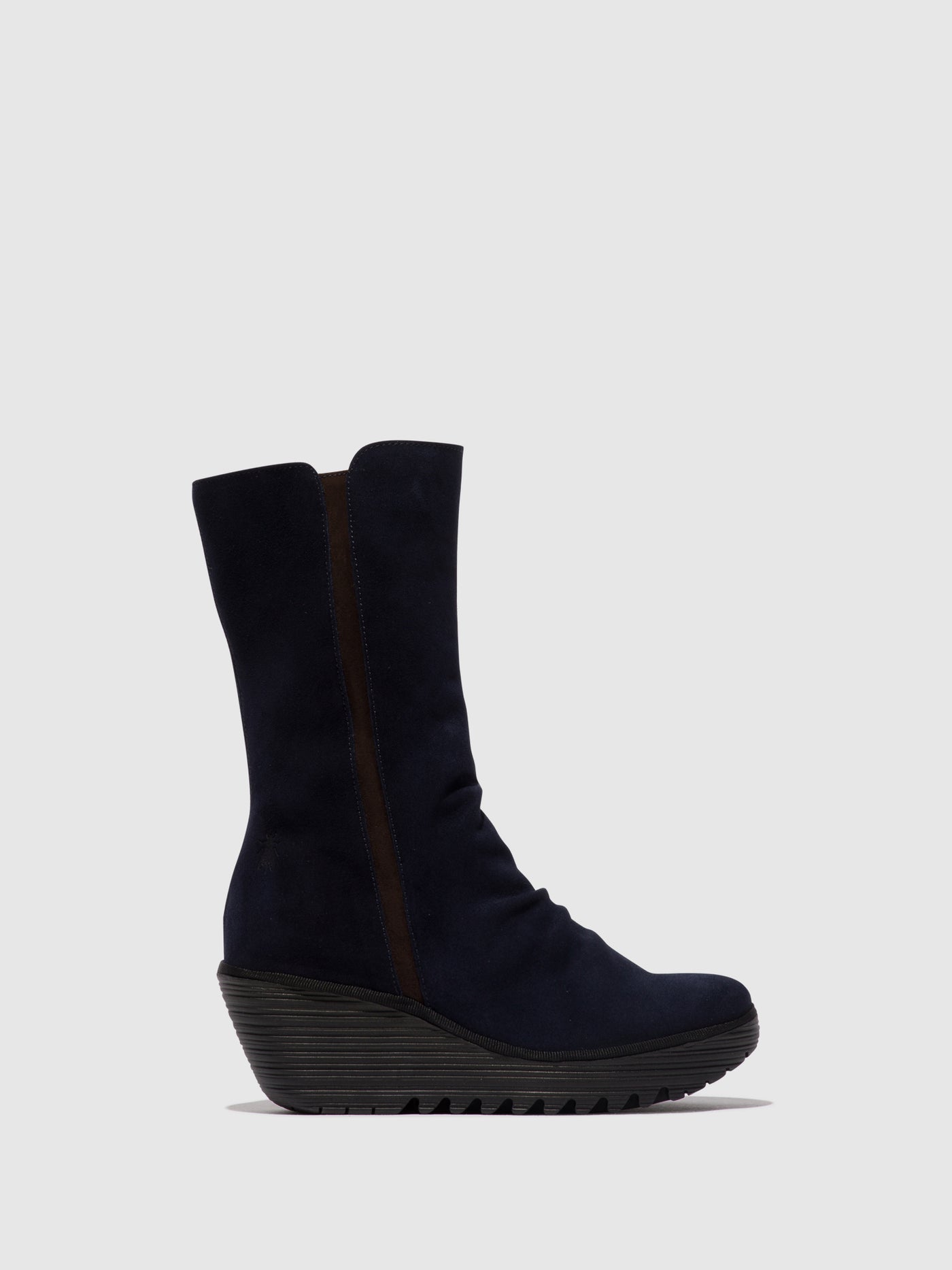 Zip Up Ankle Boots YEMY408FLY NAVY/EXPRESSO