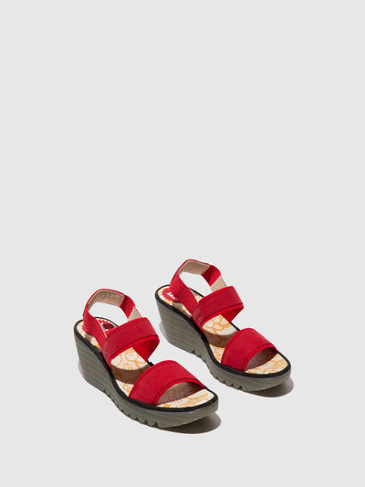 Sling-Back Sandals YACO416FLY LIPSTICK RED