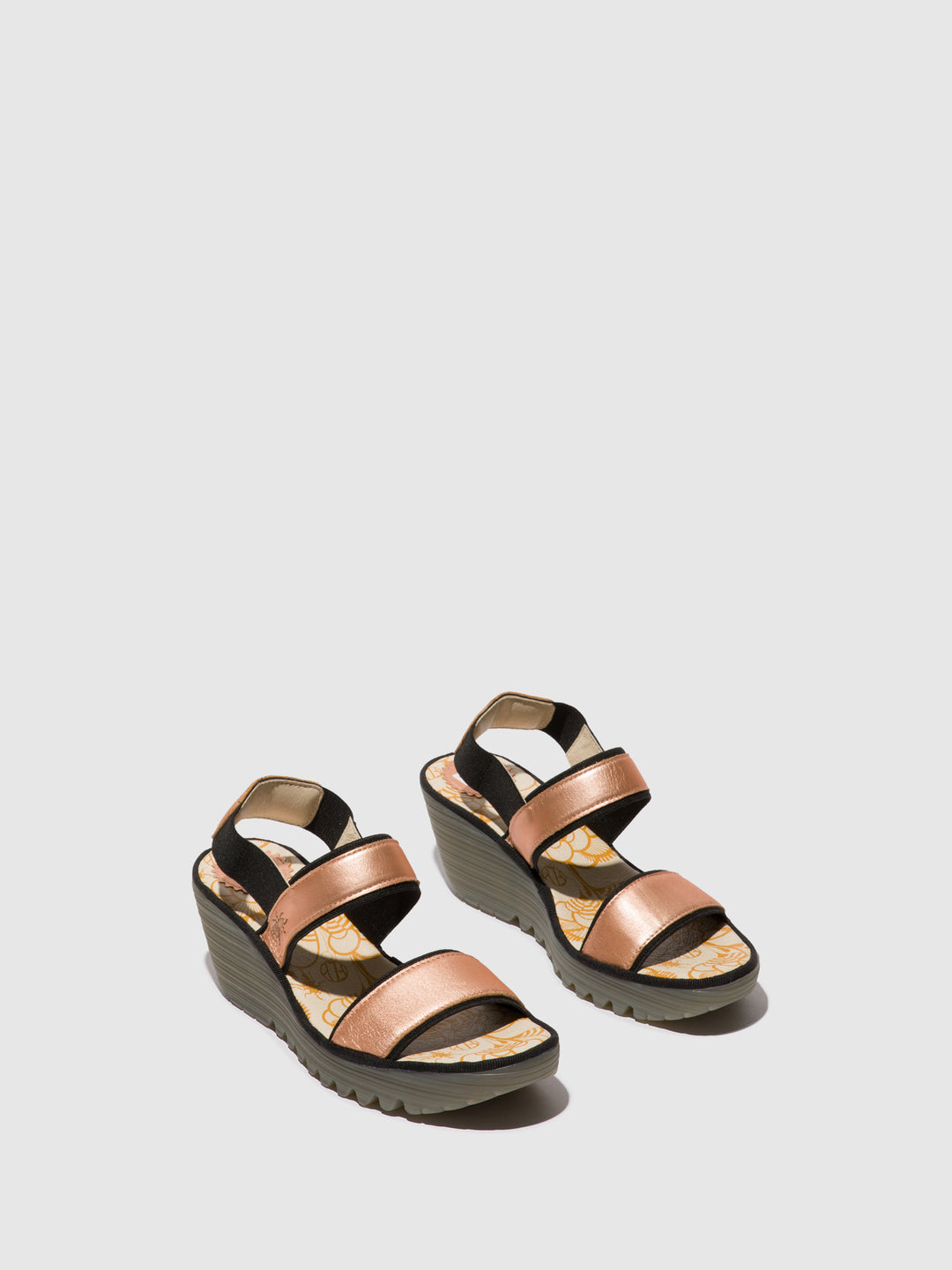 Fly london gold sandals online