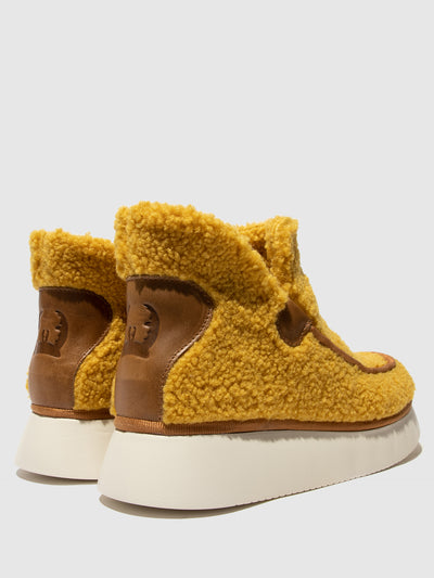 Round Toe Ankle Boots CHEP452FLY MUSTARD/CAMEL