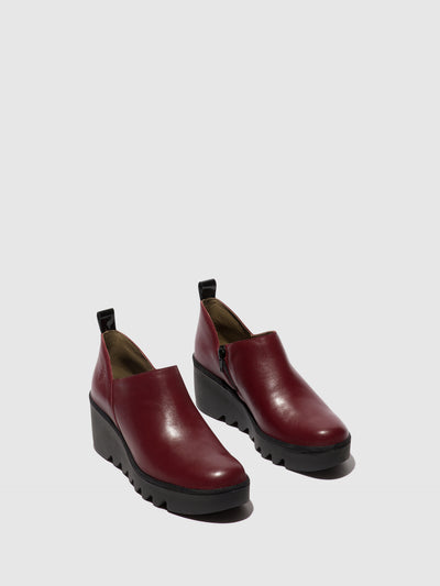 Zip Up Ankle Boots BELI458FLY WINE/BLACK