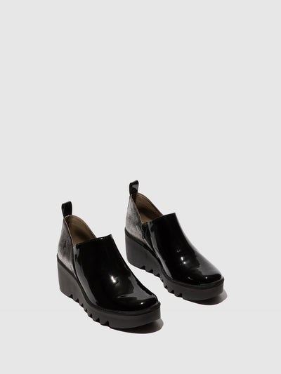 Zip Up Ankle Boots BELI458FLY BLACK/SILVER