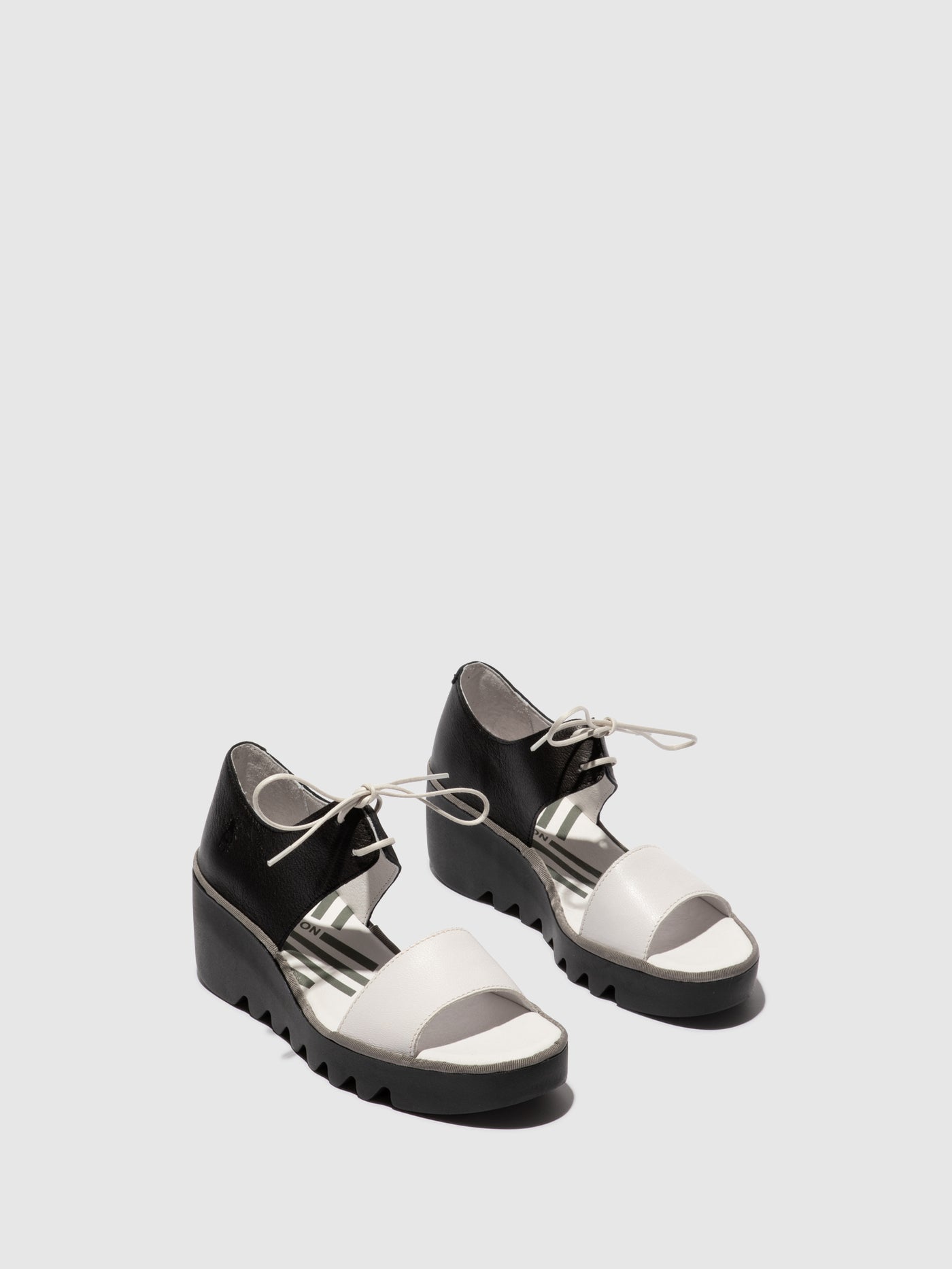 Lace-up Sandals BILU465FLY WHITE/BLACK