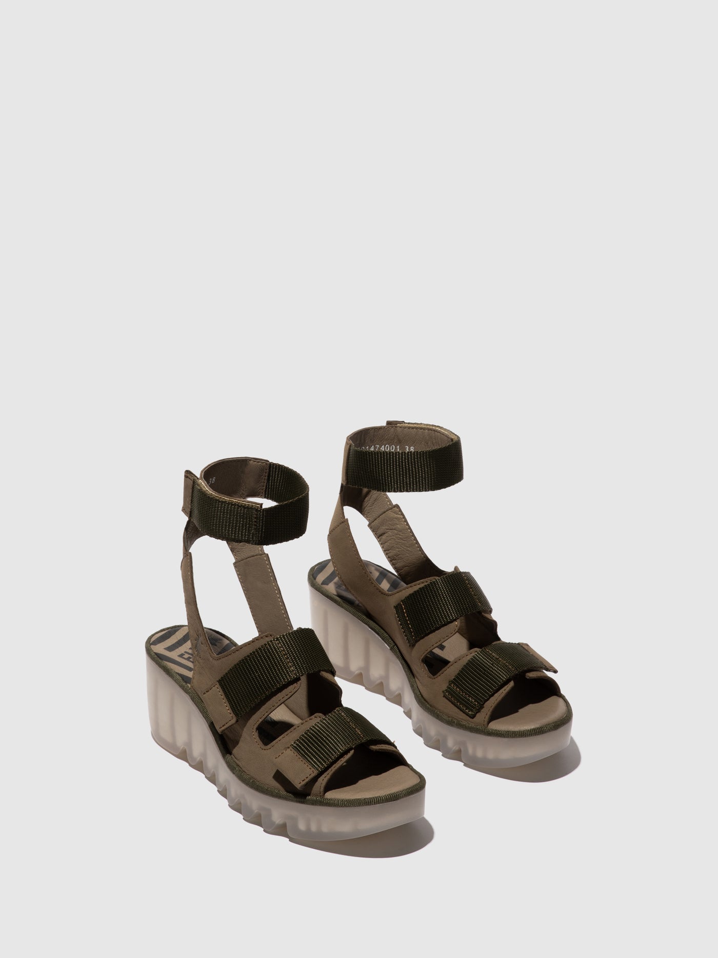 Velcro Sandals BECH474FLY KHAKI