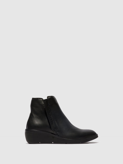 Zip Up Ankle Boots NULA550FLY BLACK