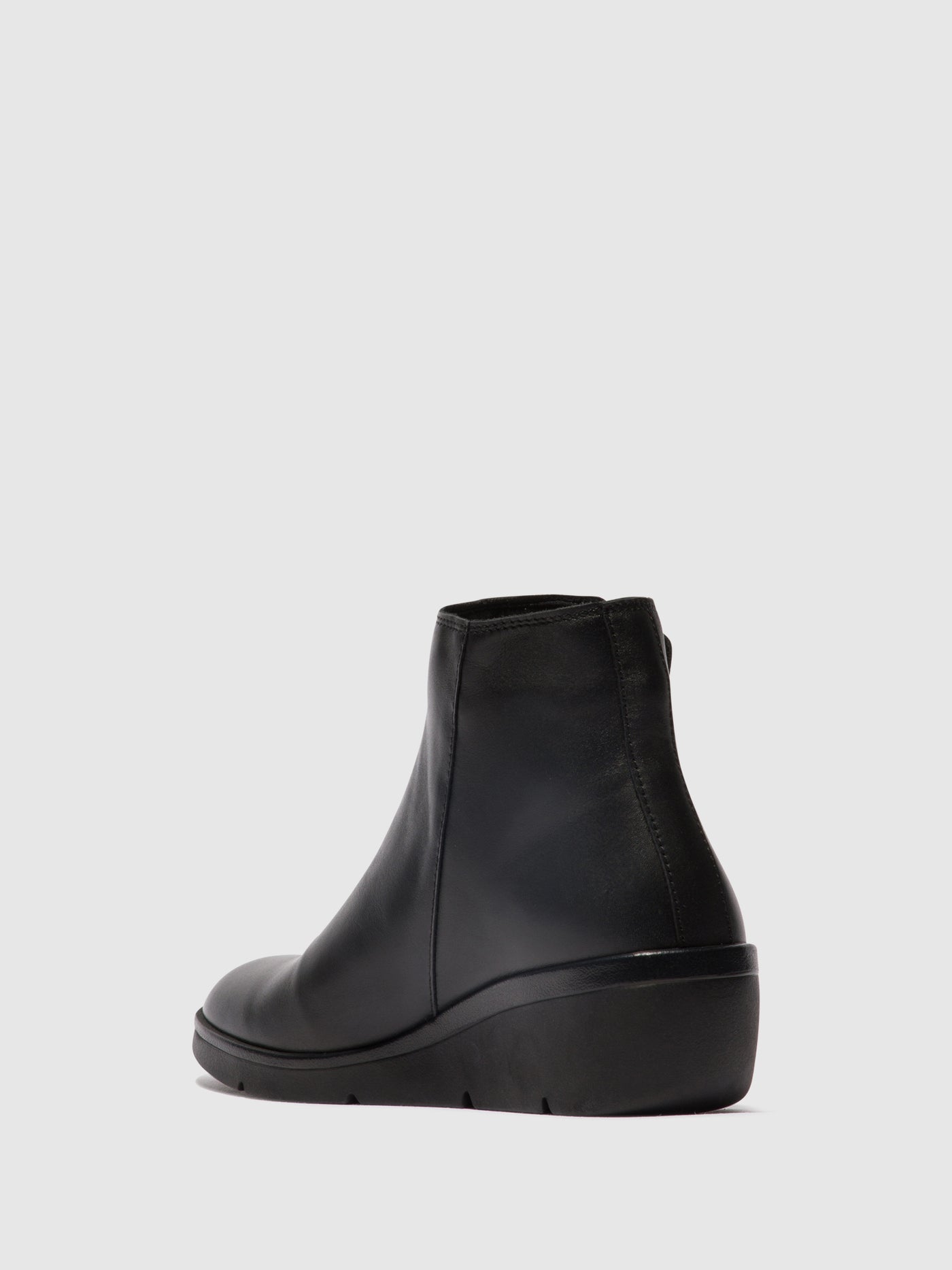 Zip Up Ankle Boots NULA550FLY BLACK