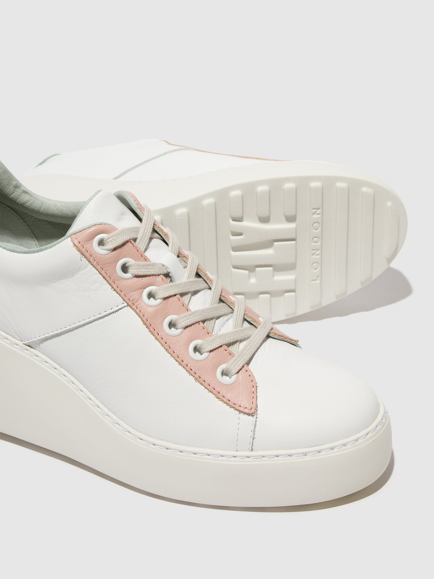 Lace-up Trainers DELF580FLY WHITE/NUDE/MINT