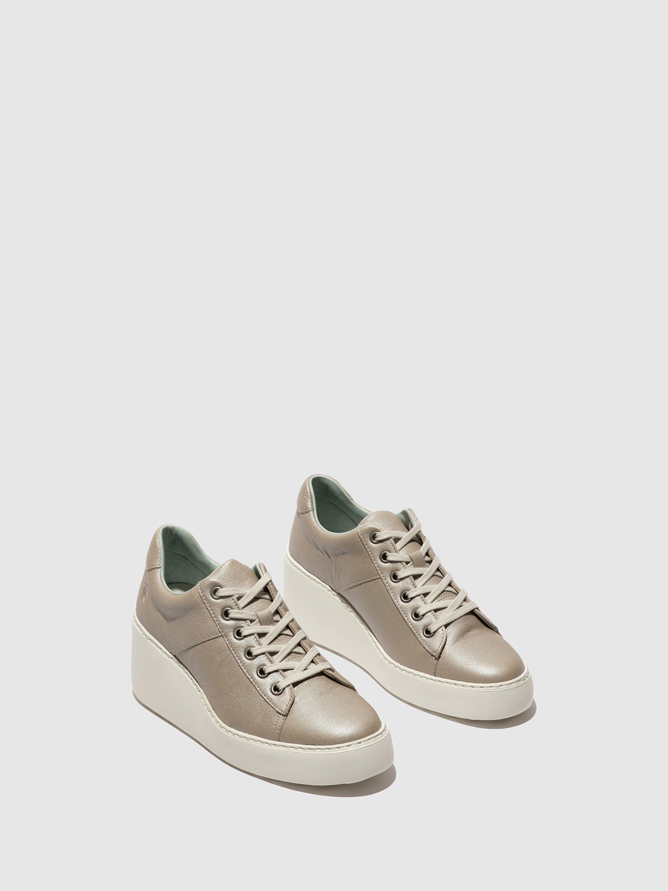 Lace-up Trainers DELF580FLY SILVER – Fly London EU