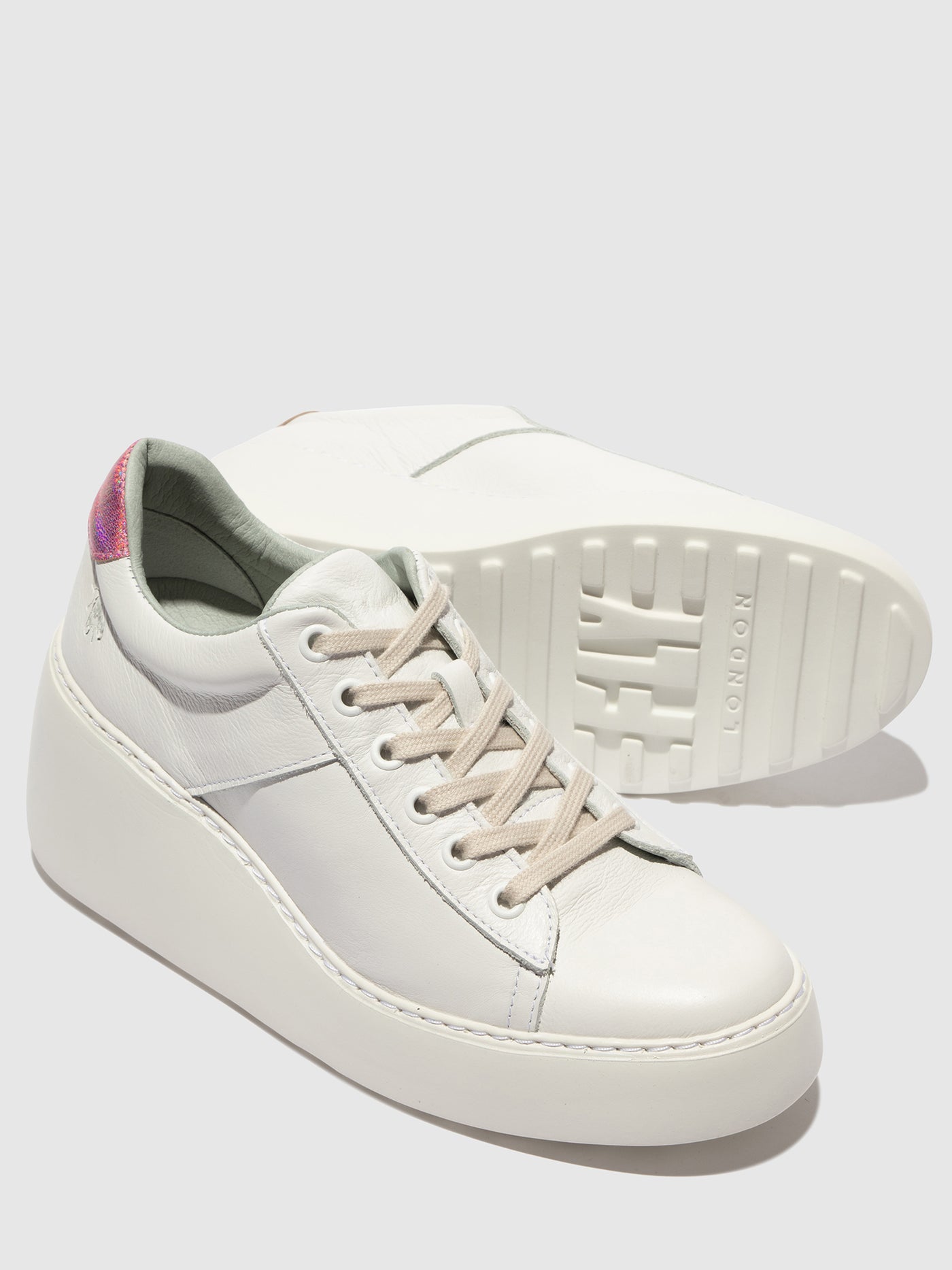 Lace-up Trainers DELF580FLY WHITE/PINK