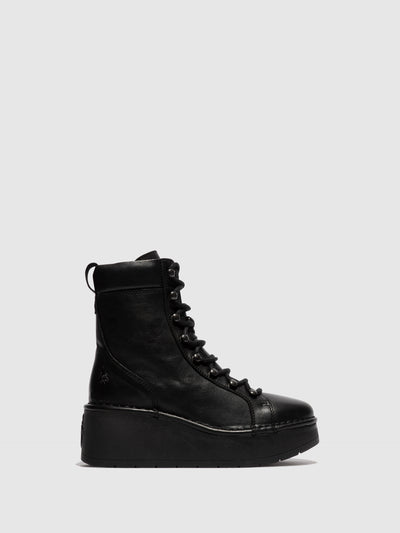 Lace-up Ankle Boots HAND247FLY BLACK