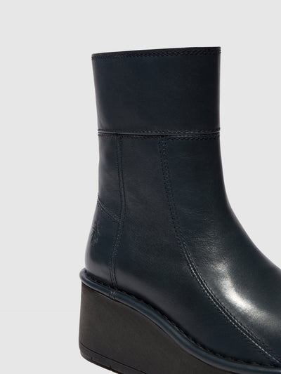 Zip Up Ankle Boots HANN248FLY NAVY
