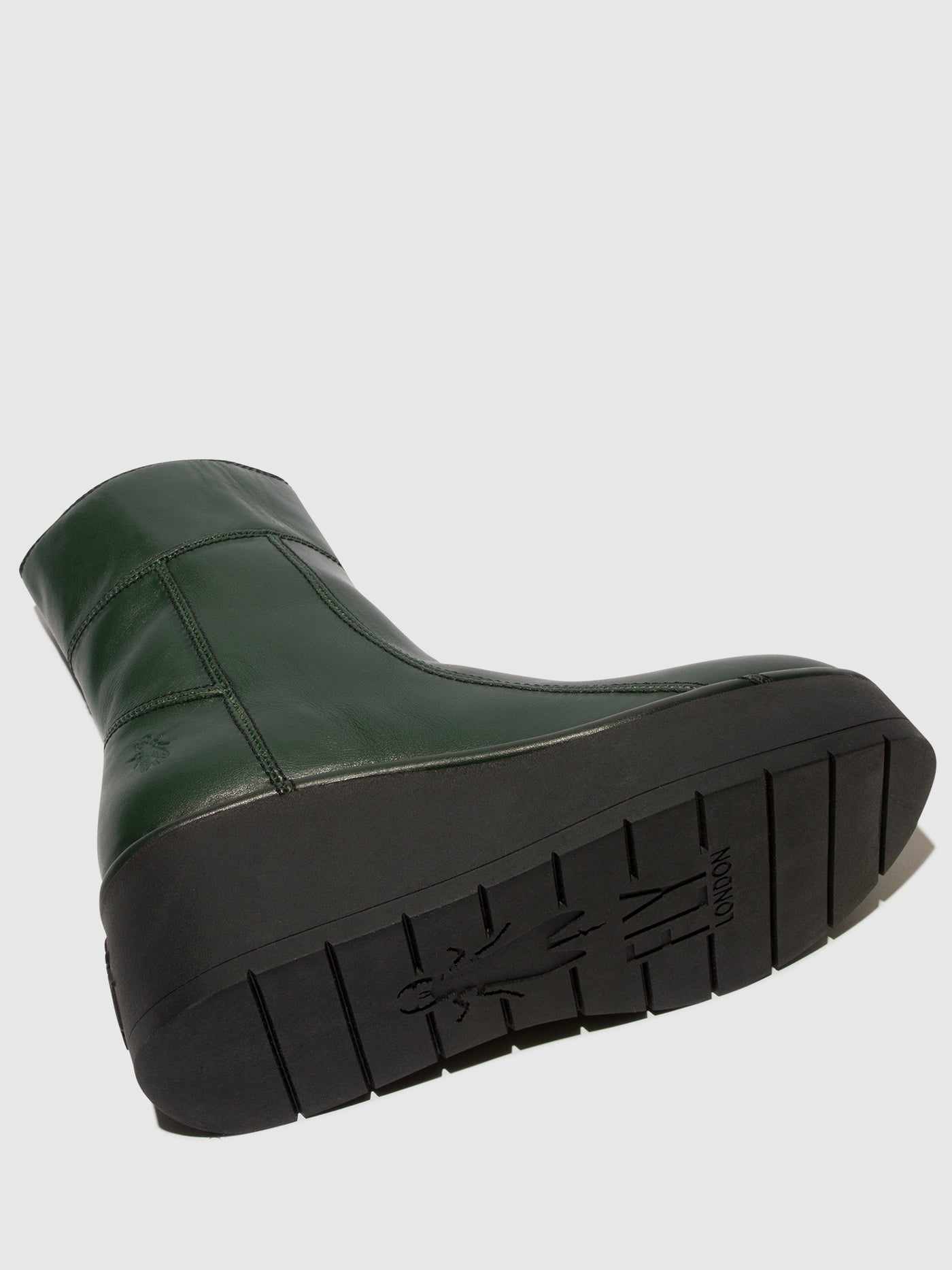 Zip Up Ankle Boots HANN248FLY DK GREEN