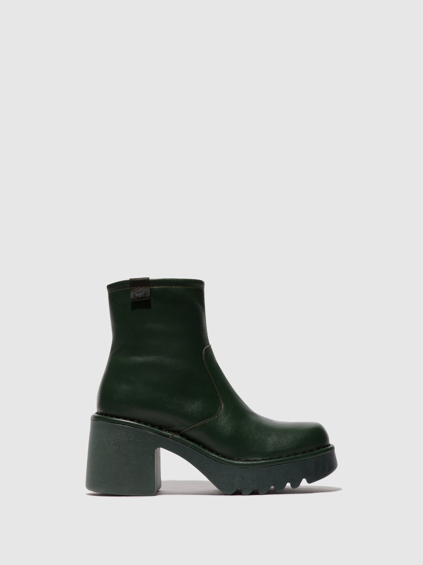 Zip Up Ankle Boots MOGE250FLY DK GREEN