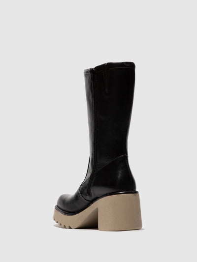 Zip Up Boots MYRE259FLY BLACK (TAUPE SOLE)