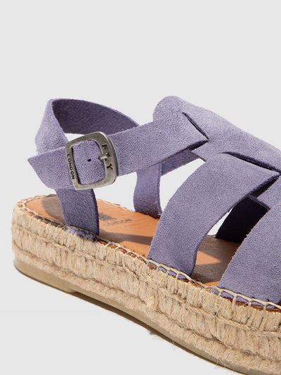 Sling-Back Espadrilles PAWI524FLY SUEDE VIOLET