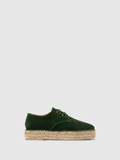 Lace-up Espadrilles PETH525FLY DARK GREEN