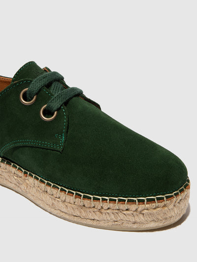 Lace-up Espadrilles PETH525FLY DARK GREEN
